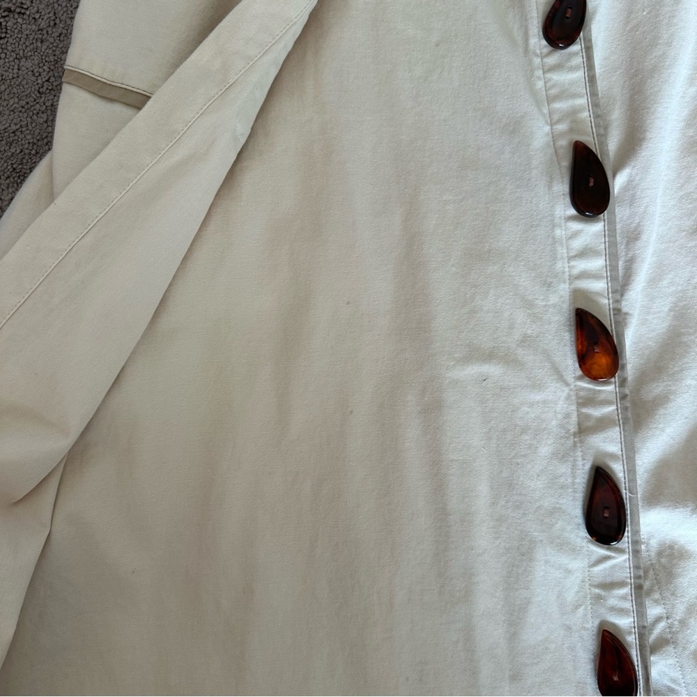 NORAH Brazilian Button Front Linen Midi Skirt Slow Fashion Women’s 6/8 - Picture 11 of 13